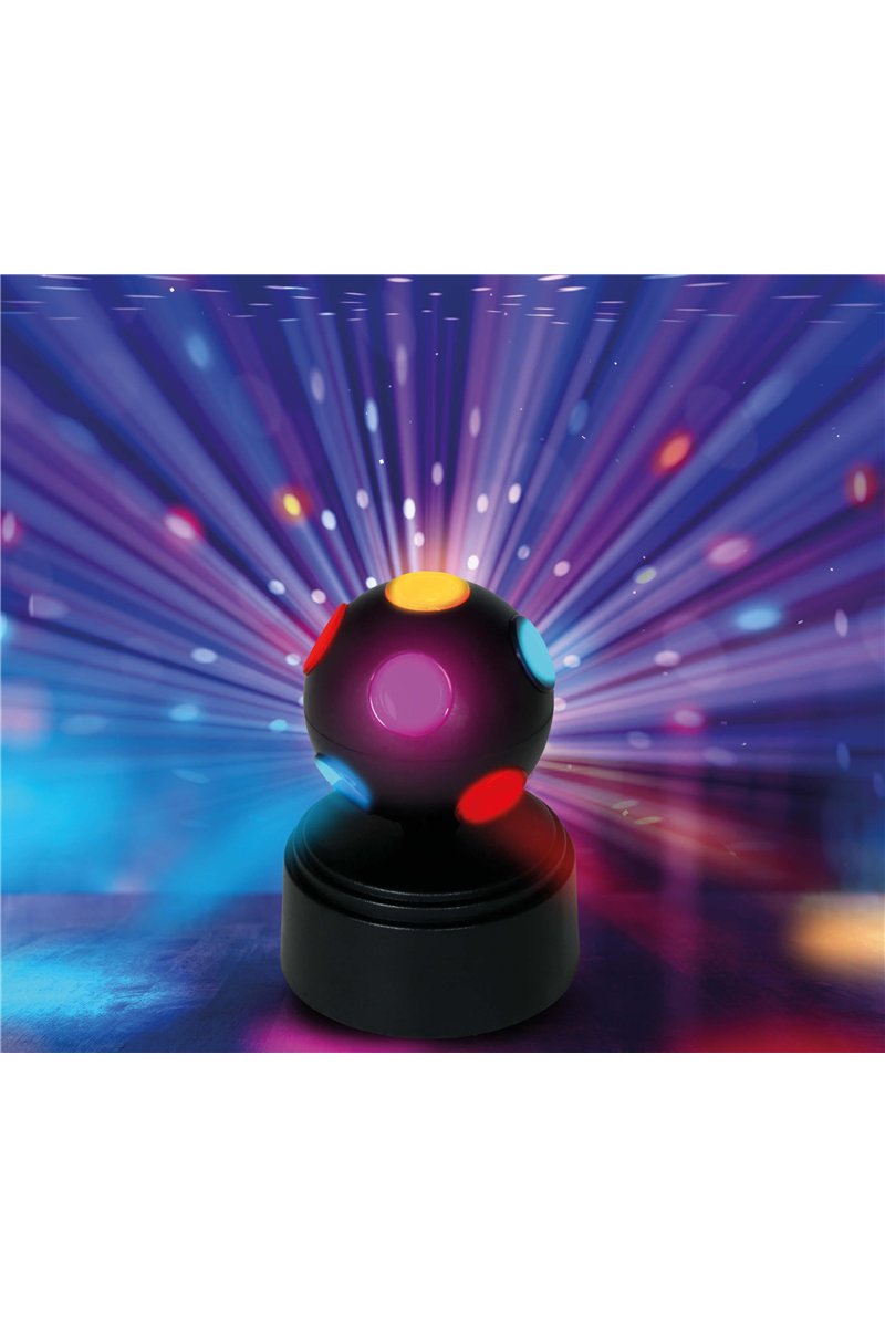 LED DISCO BALL 9X9X12 CM, BATTERIES