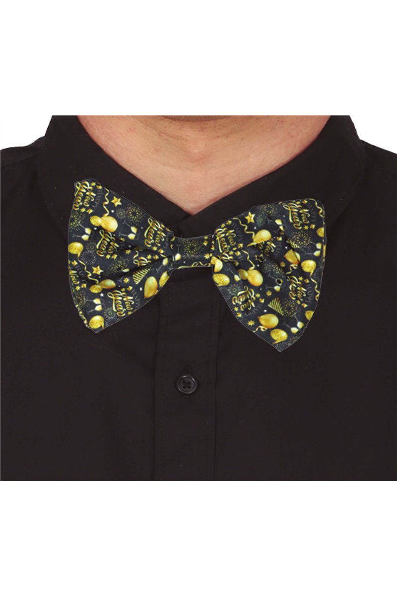 HAPPY NEW YEAR BOW TIE, 12 CMS