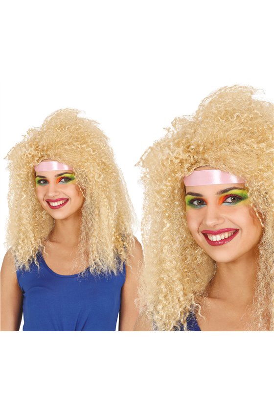 BLONDE CURLY MANE WIG IN BOX