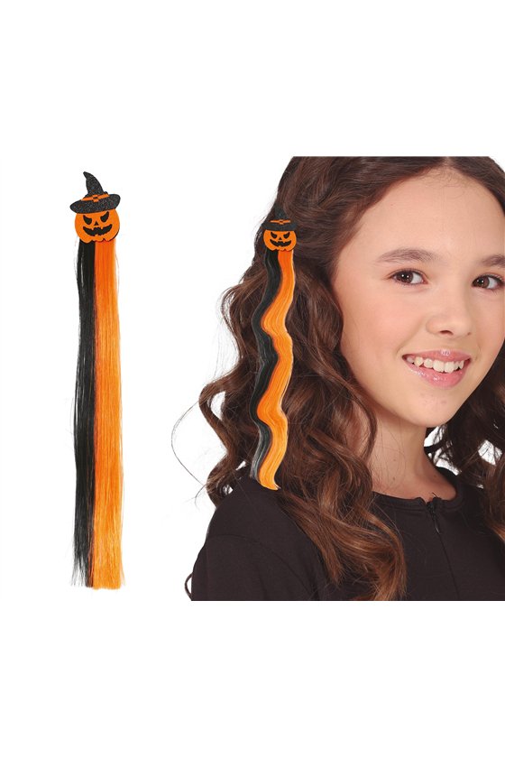 PUMPKIN ORANGE AND BLACK STREAK, 40 CM
