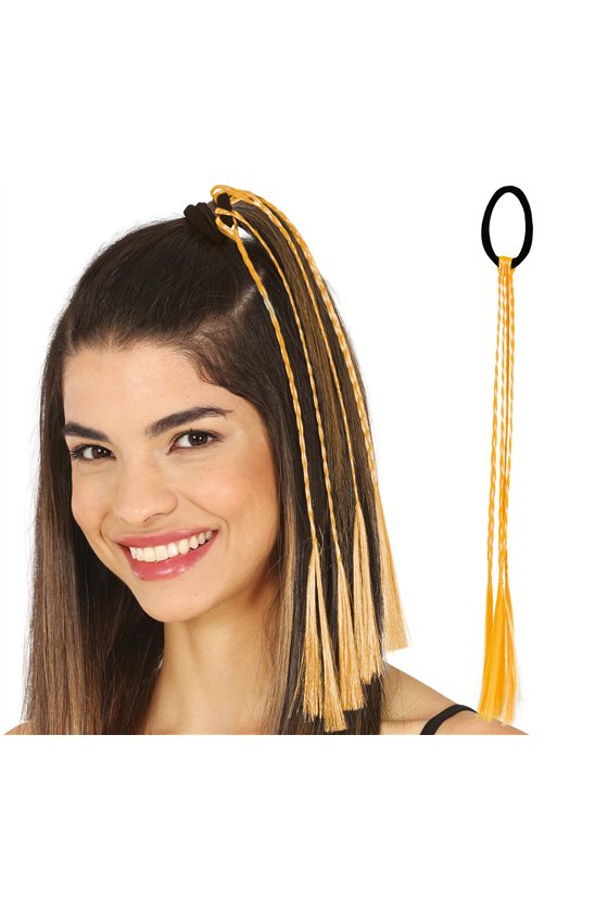 3 BRAIDS OF 35 CMS ORANGE