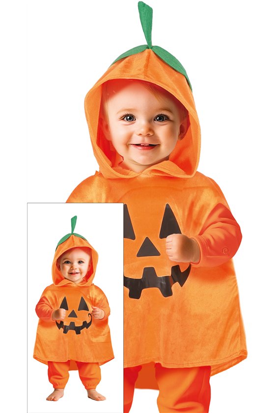 CUTE PUMPKIN PONCHO, BABY, 18 - 24 MONTHS