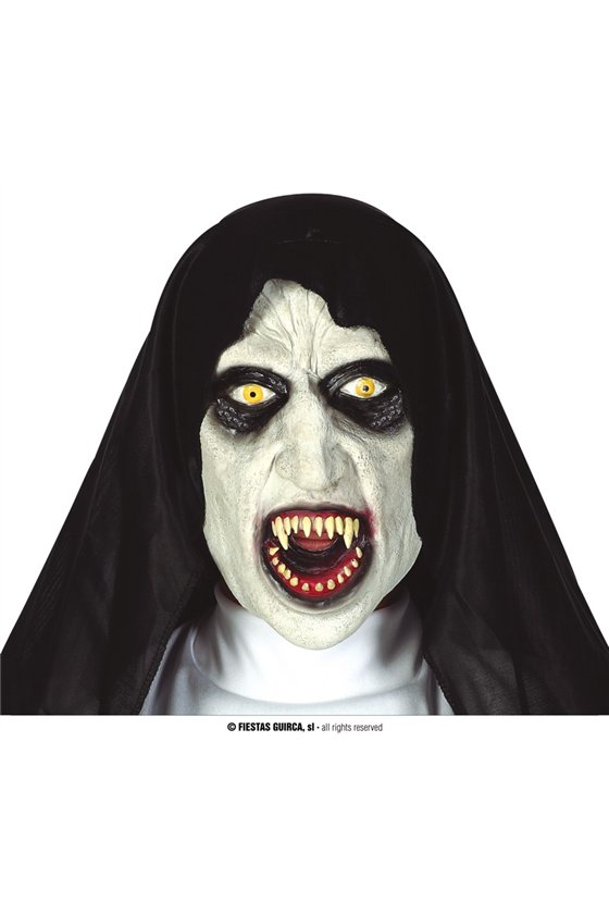 LATEX SYNISTER NUN MASK