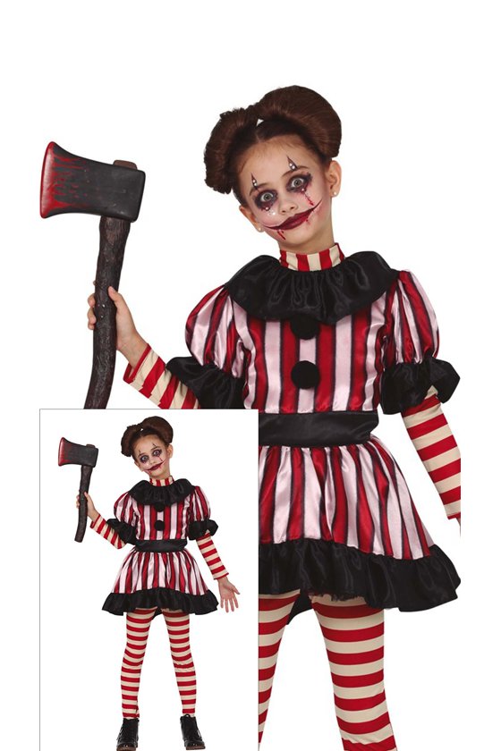 CLOWN GIRL 10 12 YEARS