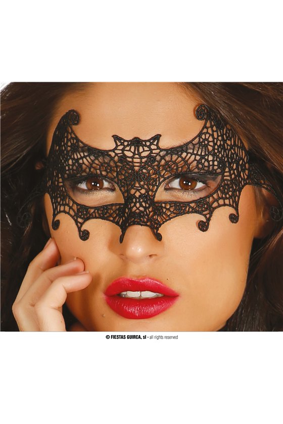 EMBROIDERED BAT MASK