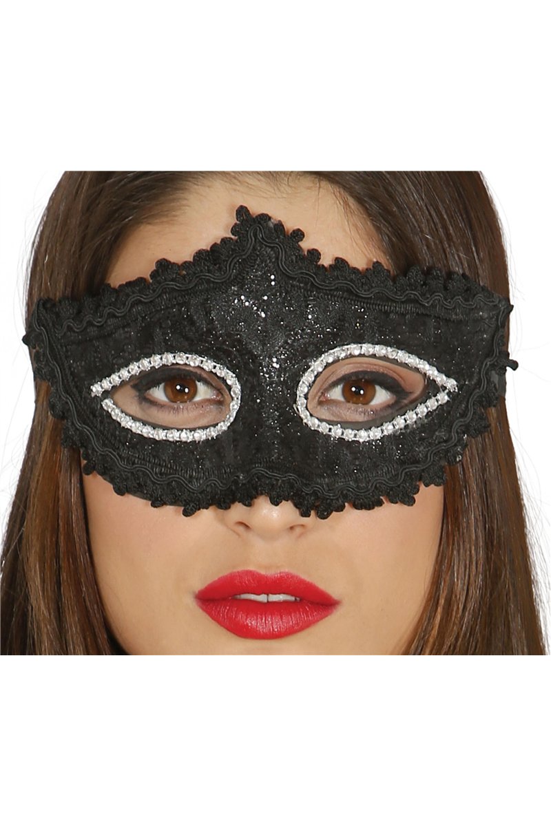 DECORATED BLACK MASK
