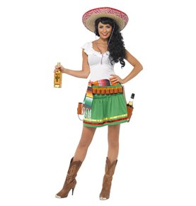 Tequila Shooter Girl Costume, Green