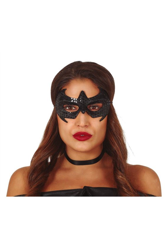 BLACK SUPERHEROE MASK