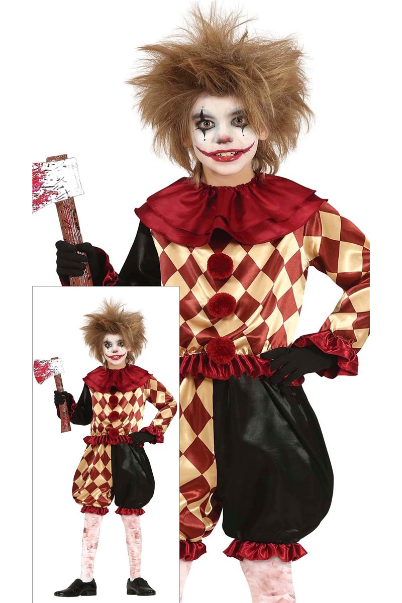 HORROR CLOWN, CHILD, 5 - 6 YEARS