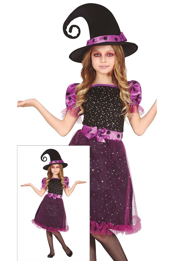 PURPLE WITCH, CHILD, 10 - 12 YEARS