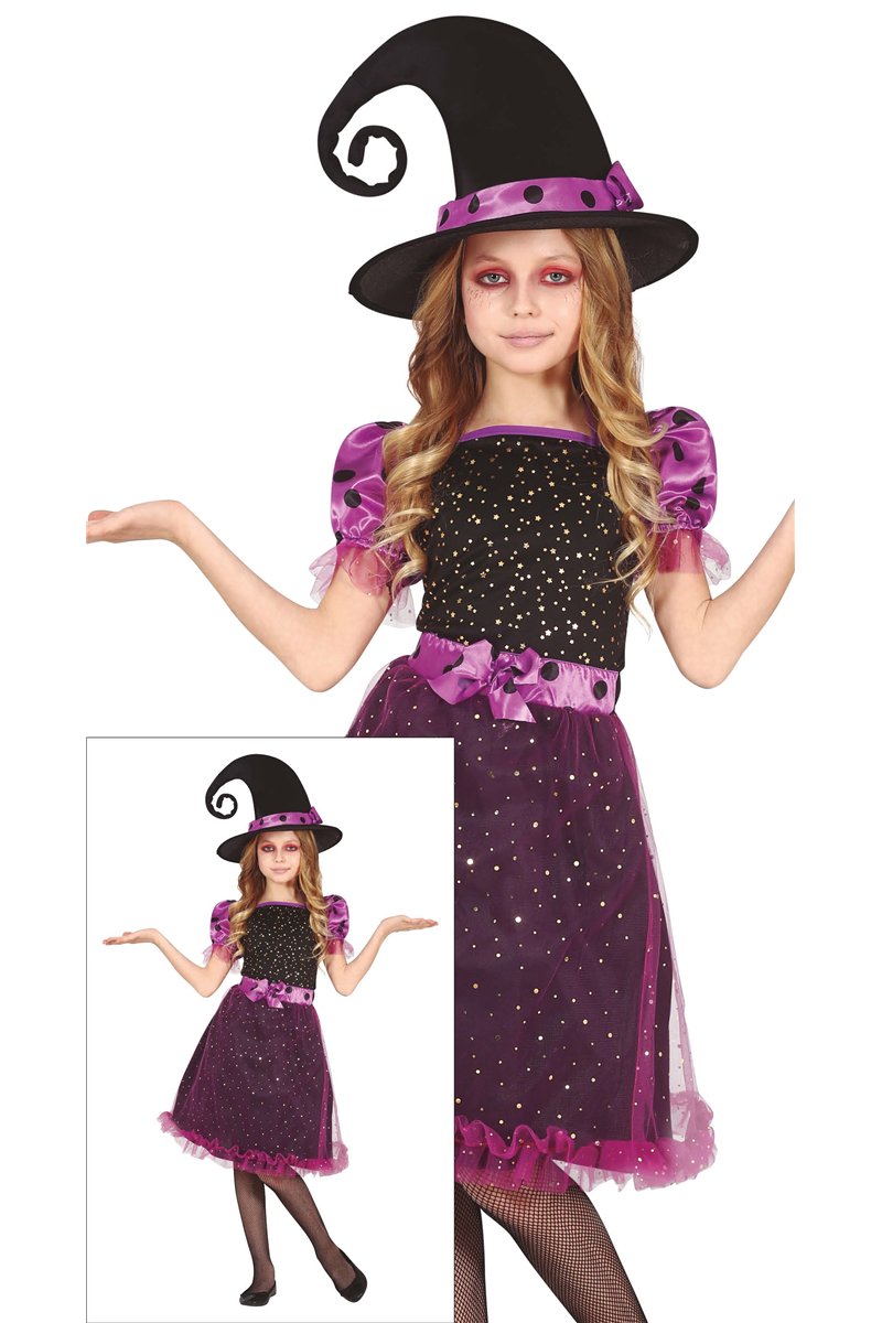 PURPLE WITCH, CHILD, 10 - 12 YEARS
