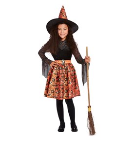 Vintage Witch Costume, Orange