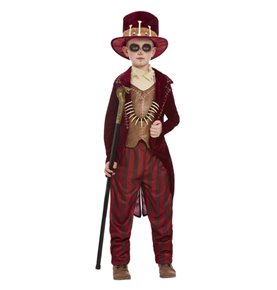 Voodoo Witch Doctor Costume, Burgundy
