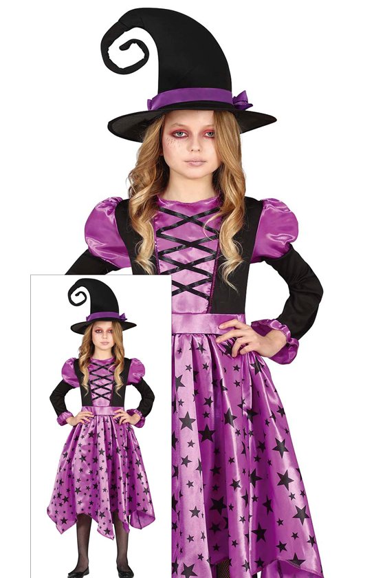 PURPLE WITCH, CHILD, 5 - 6 YEARS