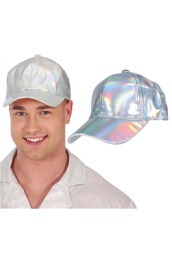 SILVER METALLIC CAP