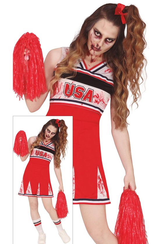 CHEERLEADER ZOMBIE TEEN SIZE 14-16 YEARS