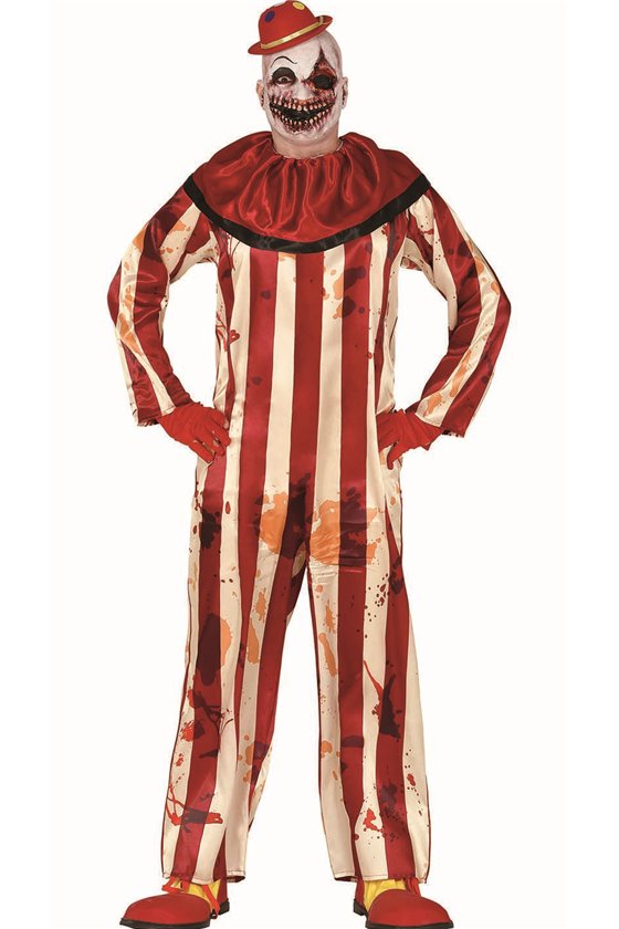 STRIPED CLOWN TEEN SIZE 14-16 YEARS
