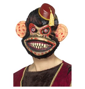 Zombie Toy Monkey Mask, Brown