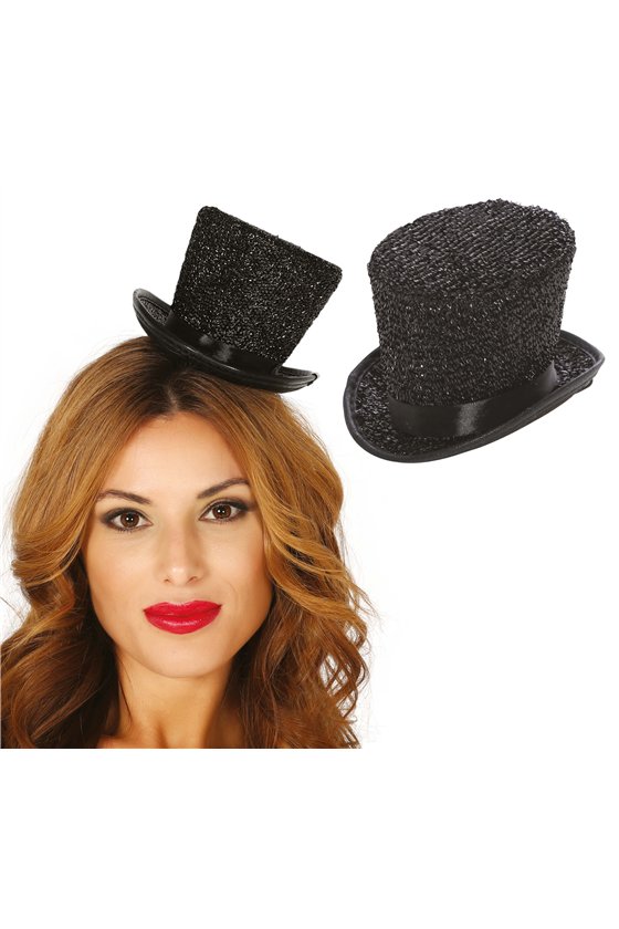 TOP HAT MINI  BLACK GLOSSY
