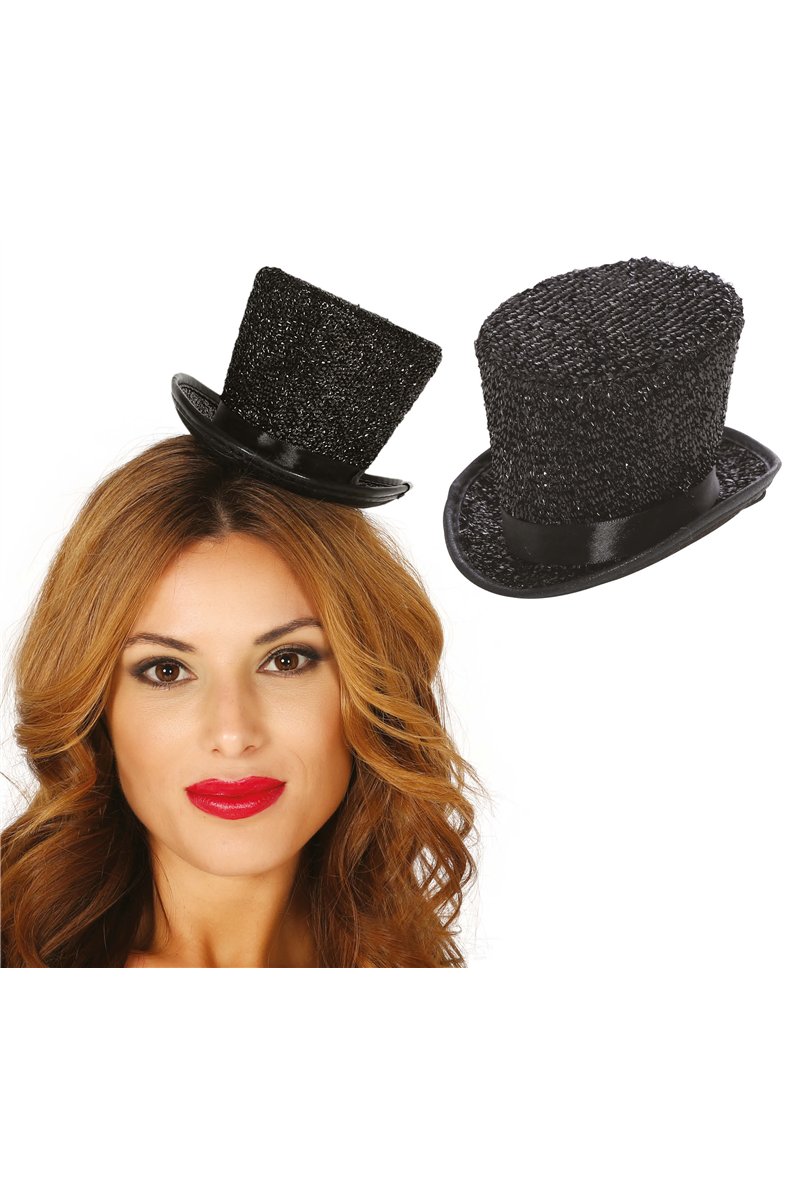 TOP HAT MINI  BLACK GLOSSY