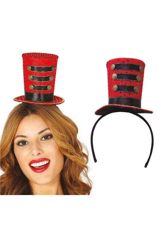 TOP HAT MINI MAJORETTE RED