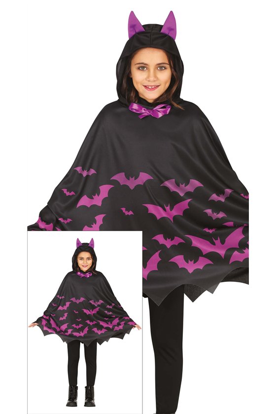 PURPLE PONCHO BAT, CHILDREN, 7 - 9 YEARS