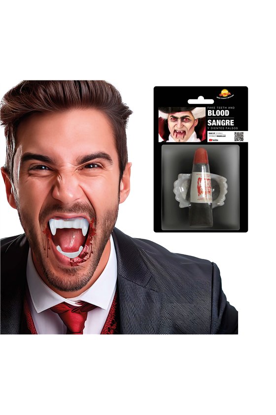 VAMPIRE TEETH WITH BLOOD 15 ML