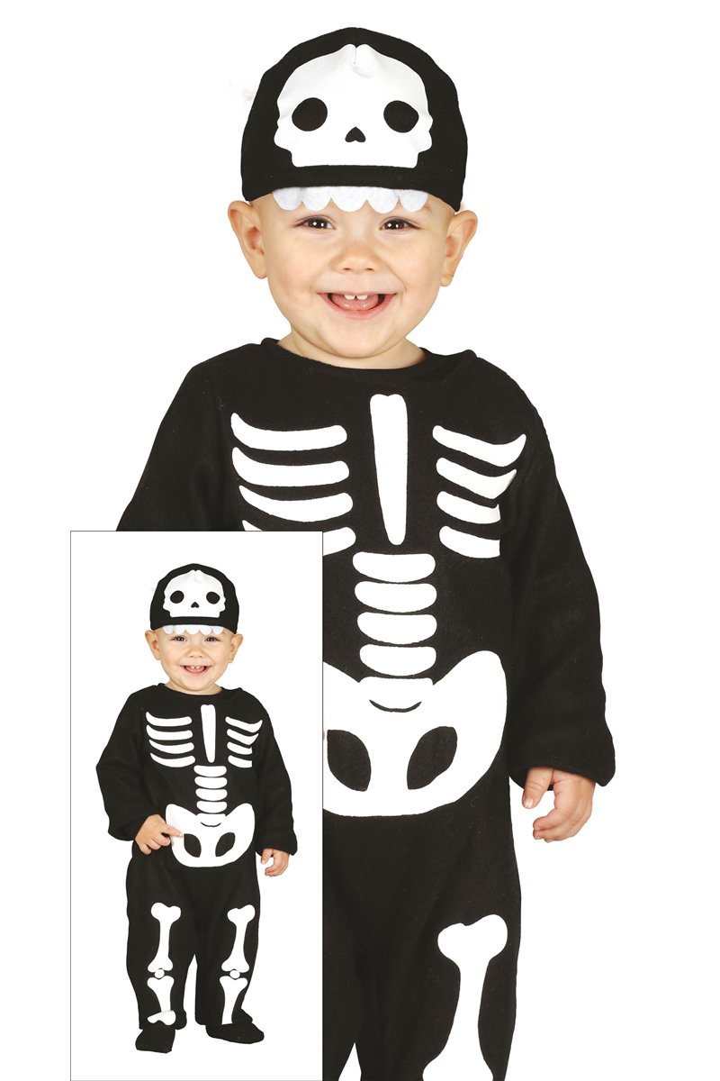 CUTE SKELETON TODDLER SIZE 2-3 YEARS