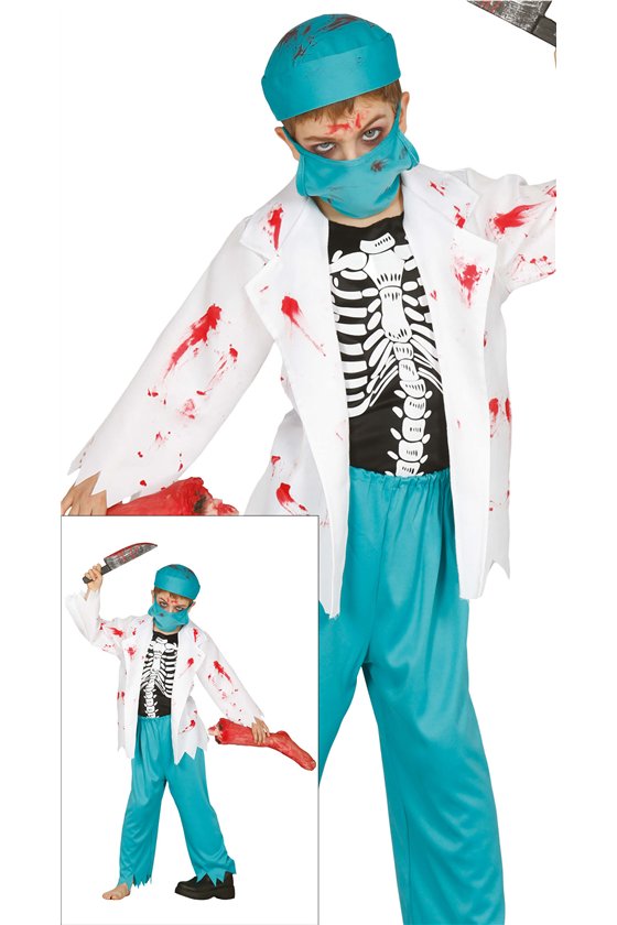 ZOMBIE DOCTOR CHILDREN SIZE 3-4 YEARS