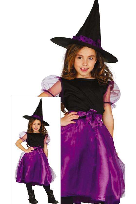 PURPLE WITCH CHILDREN SIZE 3-4 YEARS