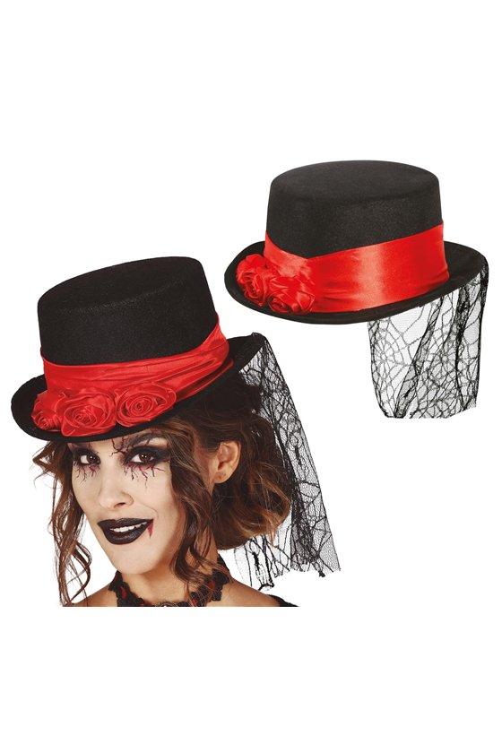 FELT VAMPIRESS TOP HAT