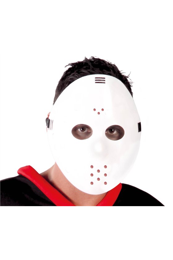 WHITE HOCKEY MASK PVC