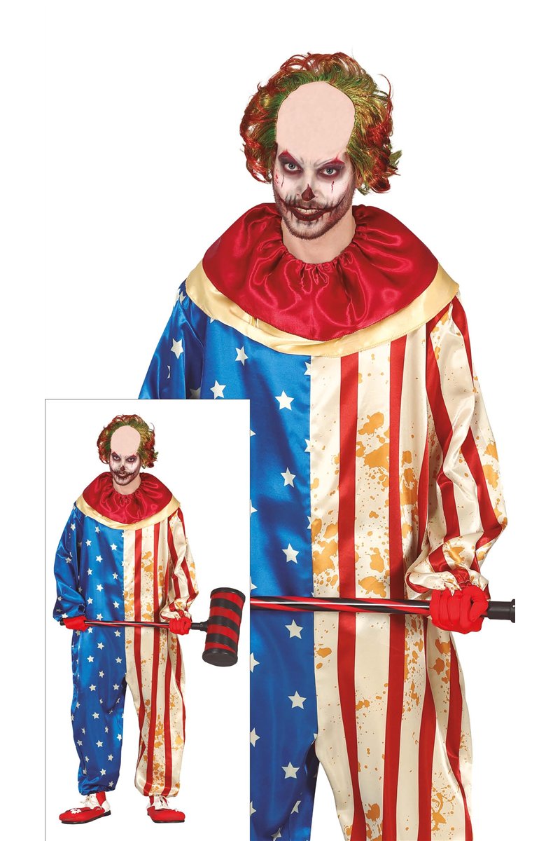 PATRIOT CLOWN, ADULT, 52 - 54