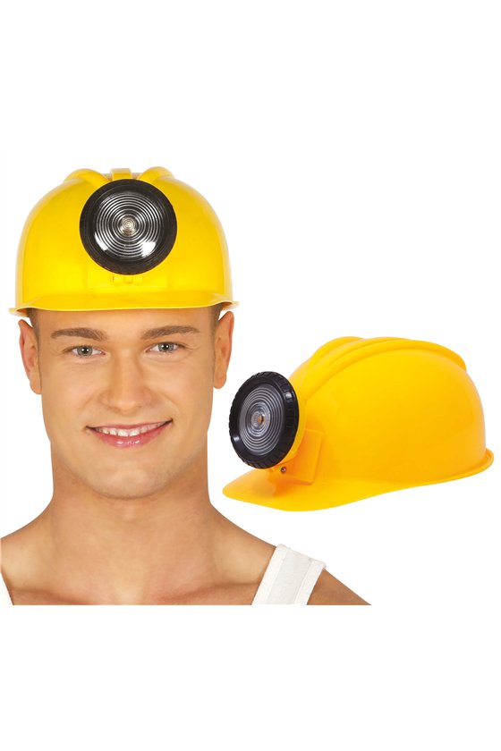 WORKER HELMET WITH LIGHT