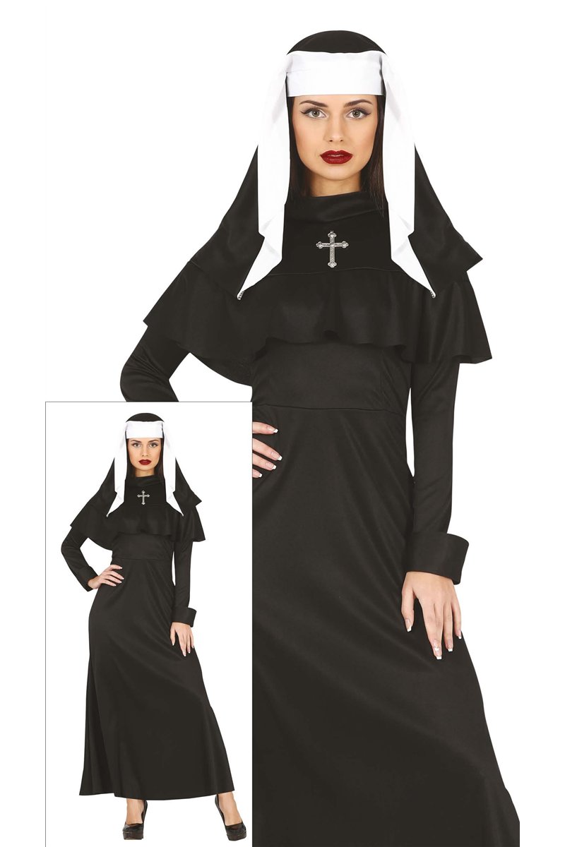 GOTHIC NUN, ADULT, 38 - 40 