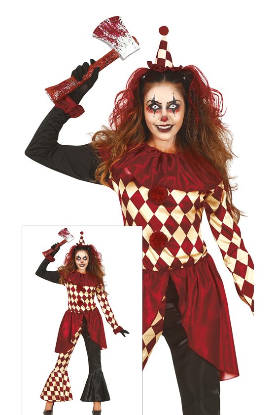 HORROR CLOWN, ADULT, 38 - 40 