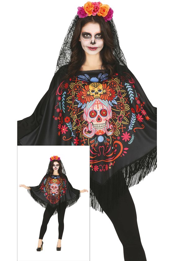 DAY OF THE DEATH PONCHO 38 - 40 (M)