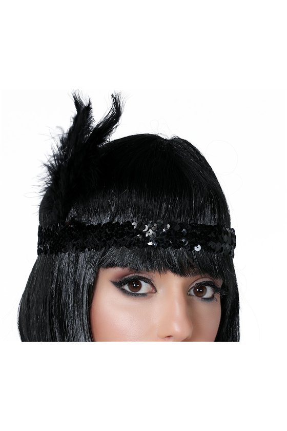 BLACK CHARLESTON TIARA