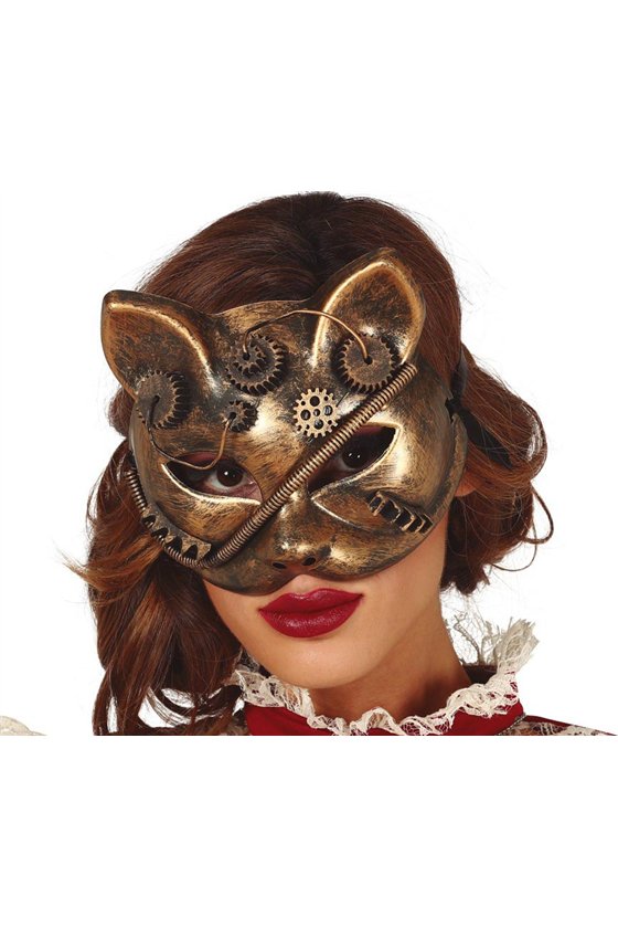 STEAMPUNK CAT MASK PVC