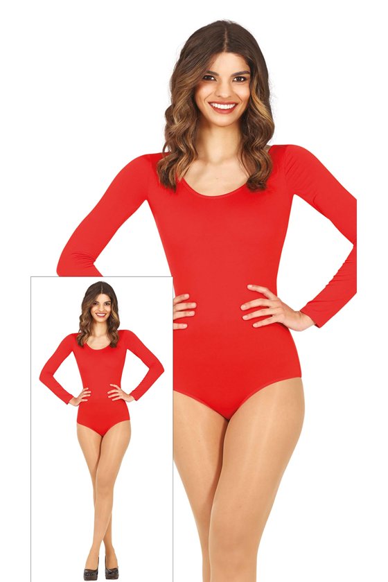 LONG SLEEVE RED MAILLOT ADULT 38-40 (M)