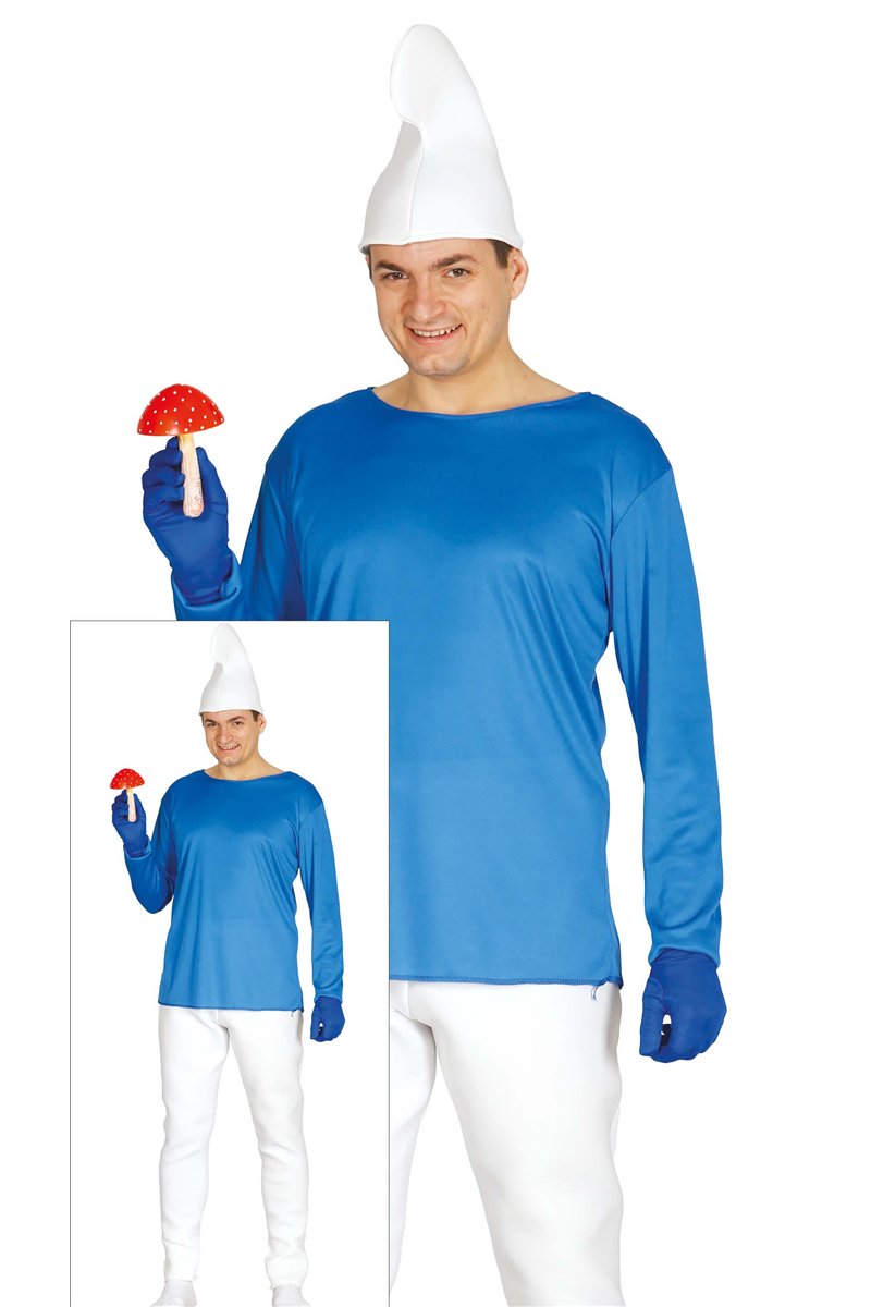 MAN BLUE DWARF ADULT SIZE L 52-54