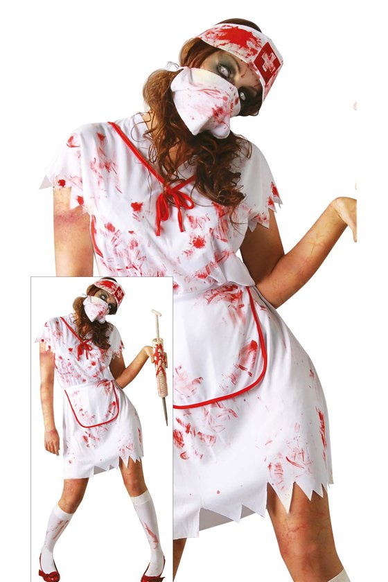 ADULT ZOMBIE NURSE, SIZE L 52-54