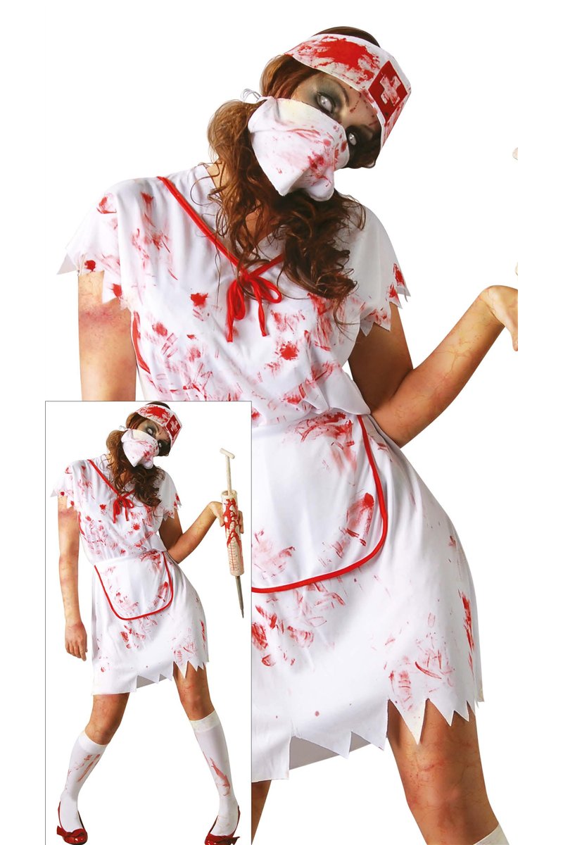 ADULT ZOMBIE NURSE, SIZE L 52-54