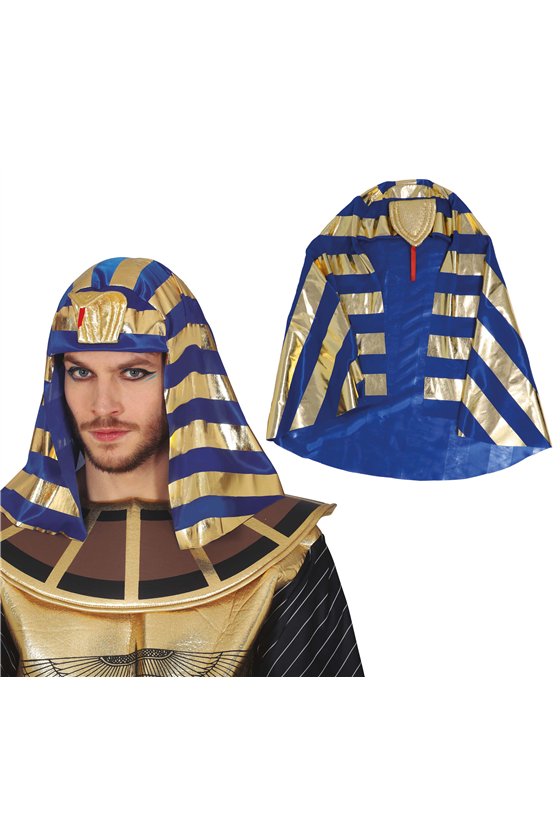 GOLD BLUE PHARAO HEADDRESS 