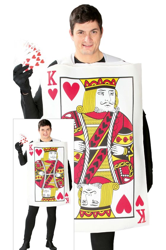 KING OF HEARTS CARD ADULT SIZE L 52-54