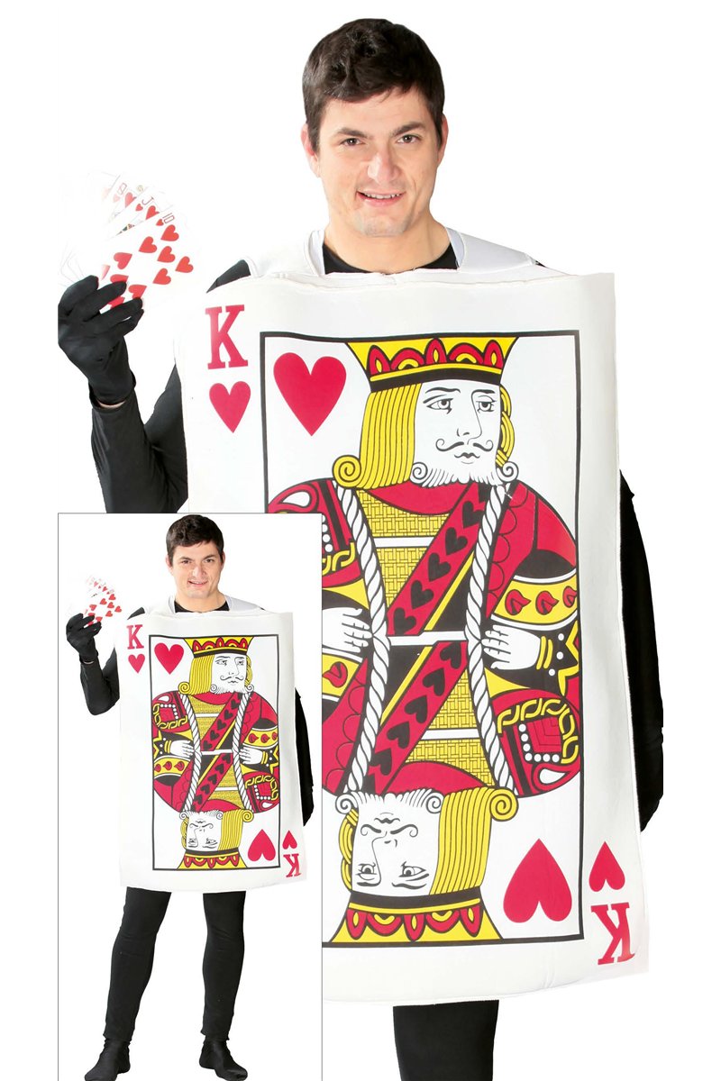 KING OF HEARTS CARD ADULT SIZE L 52-54