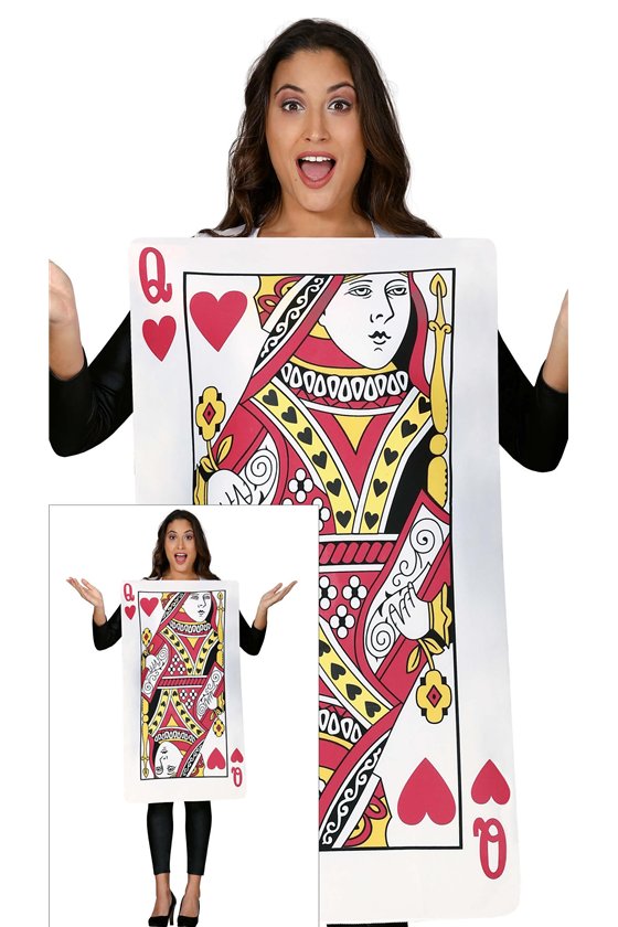 QUEEN OF HEARTS CARD ADULT SIZE L 42-44