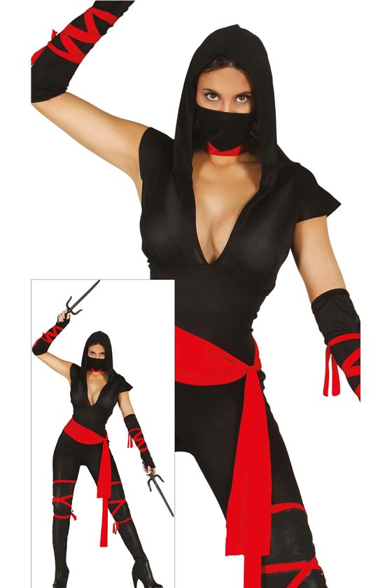 ADULT NINJA WOMAN, SIZE M 38-40