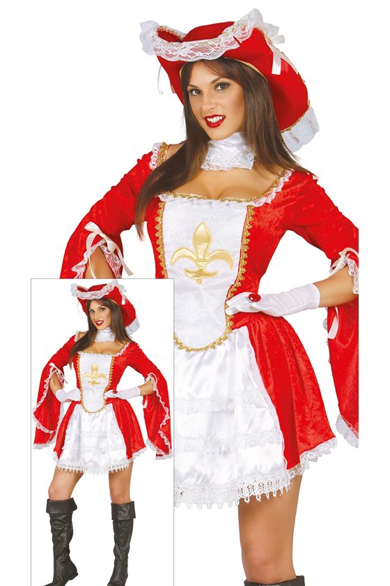 ADULT WOMAN MUSKETEER, SIZE M 38-40
