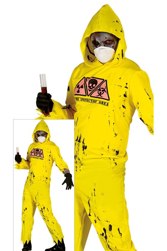 ADULT RADIOACTIVE ZOMBIE SIZE L 52-54